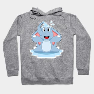 Elephant Splashing Water Hoodie